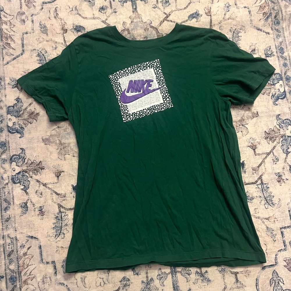 Nike Forest Green Tee with Violet Accents
